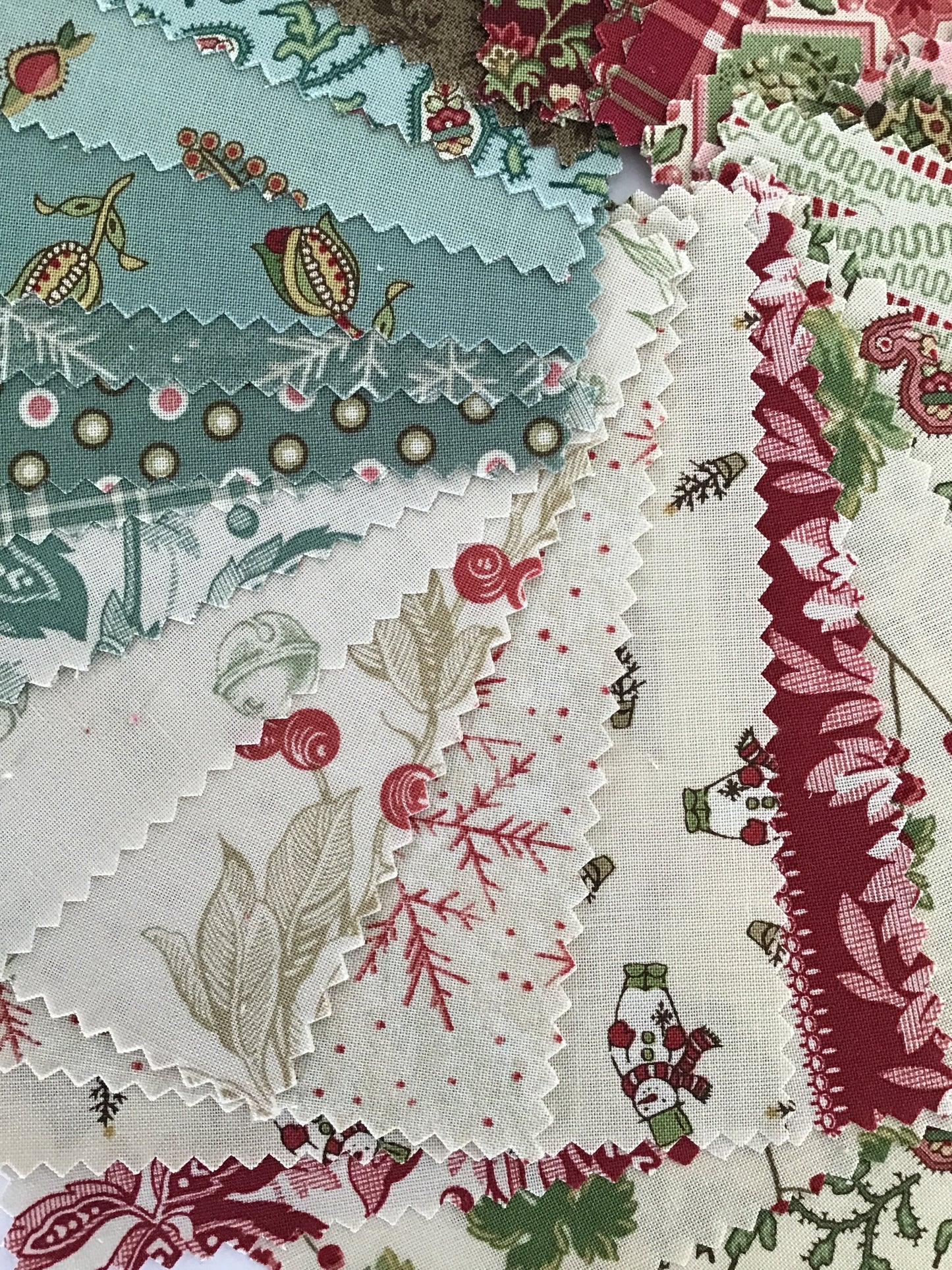 Jingle Bell Charm Pack by Laundry Basket Quilts for Andover Fabrics