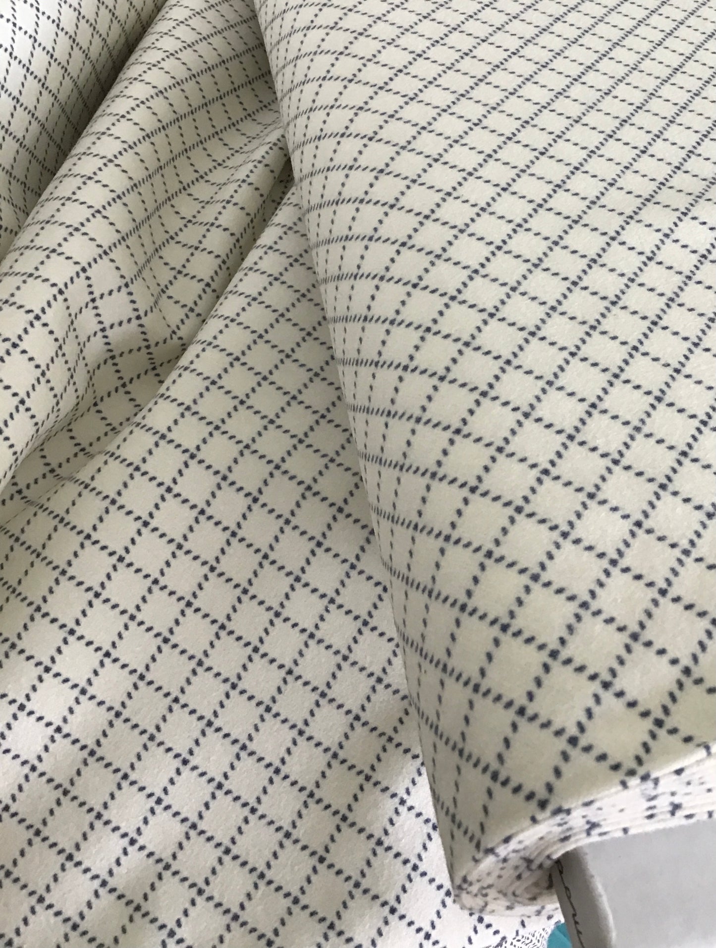 Prairie Gatherings Flannel by Primitive Gatherings for Moda Fabrics, Porcelain Indigo, Yardage Sold by the Yard