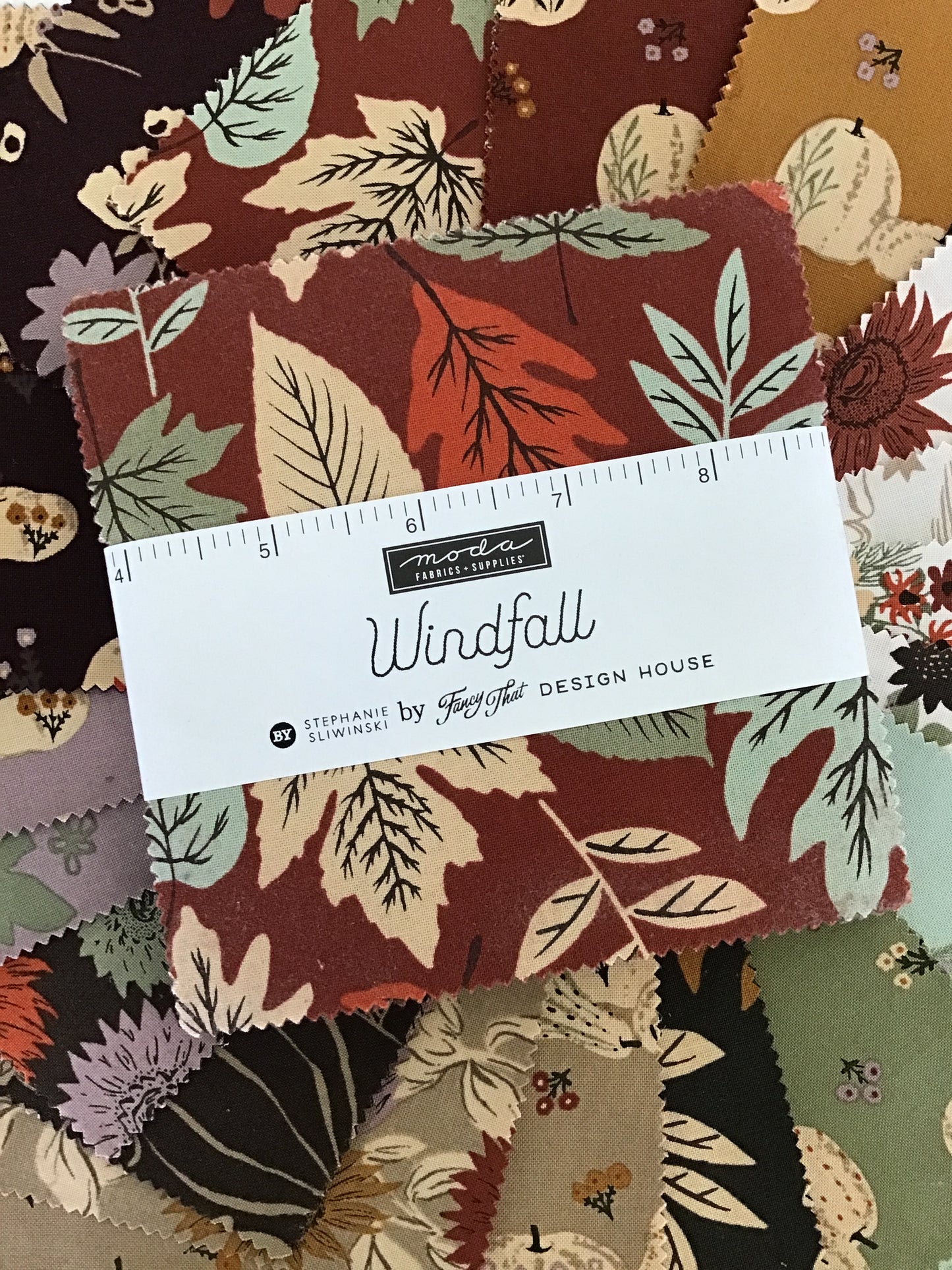 Windfall Charm Pack by Fancy That Design House for Moda Fabrics