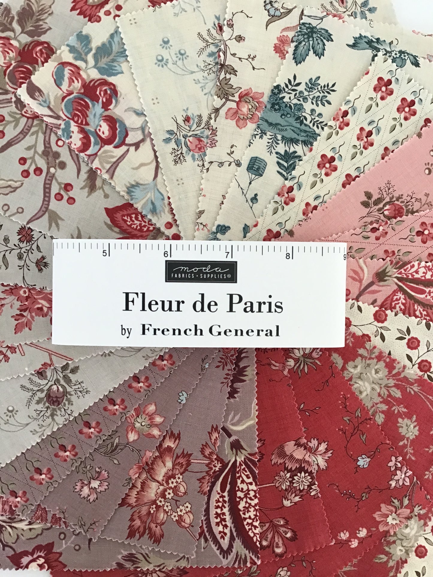 Fleur de Paris Jelly Roll by French General for Moda Fabrics