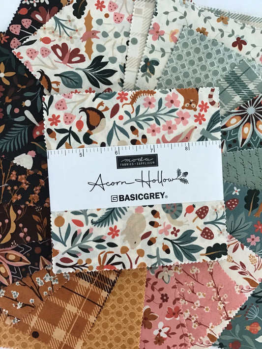 Acorn Hollow Charm Pack by BasicGrey for Moda Fabrics