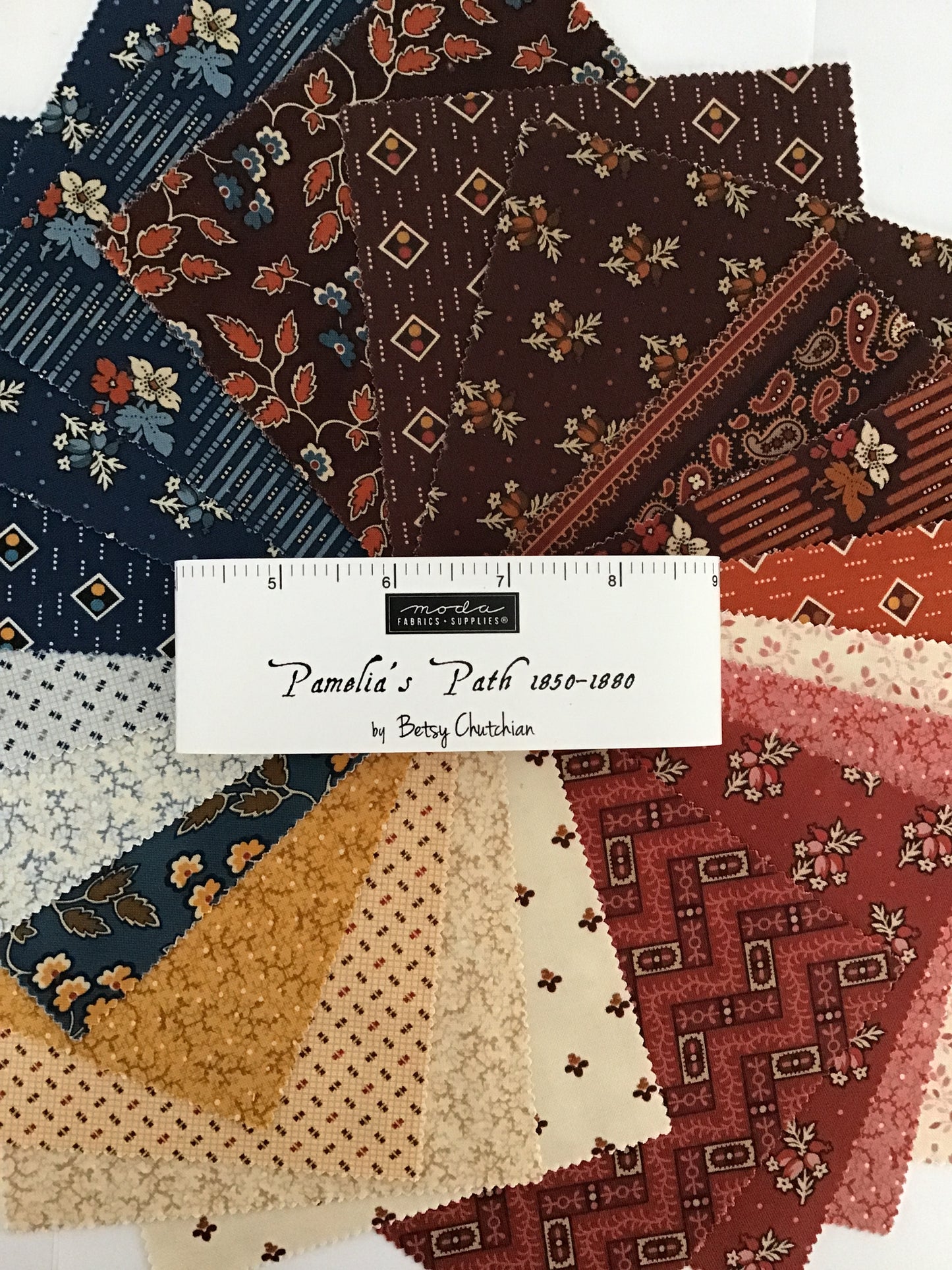 Pamelia's Path 1850-1880 Jelly Roll by Betsy Chutchian for Moda Fabrics