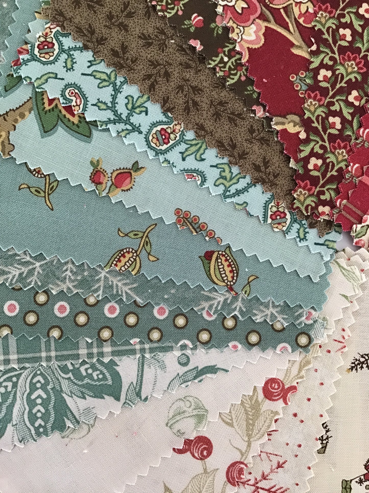 Jingle Bell Charm Pack by Laundry Basket Quilts for Andover Fabrics