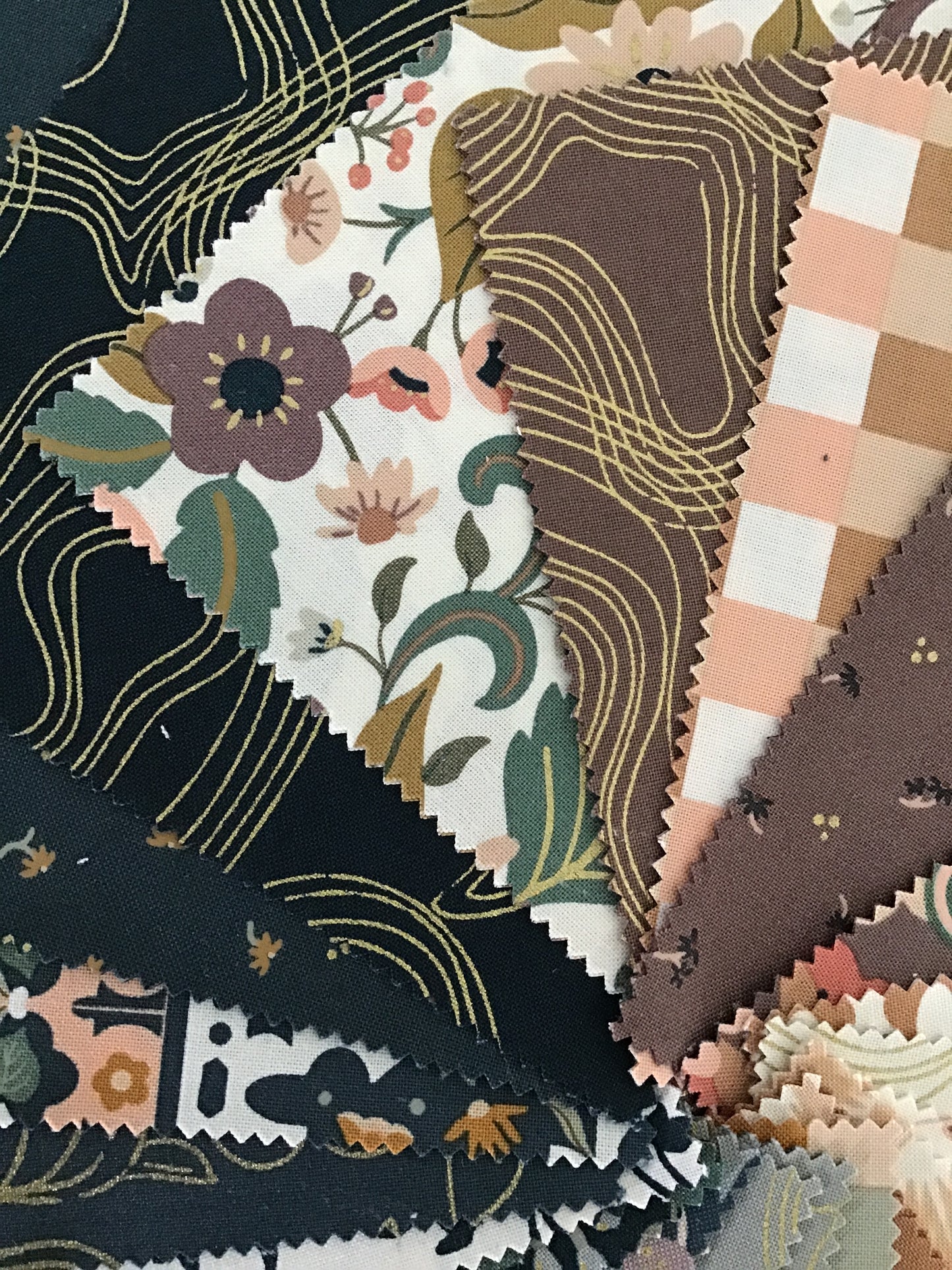Sunlit Ruins Charm Pack with Metallic Accents by Jessica Rose for Moda Fabrics