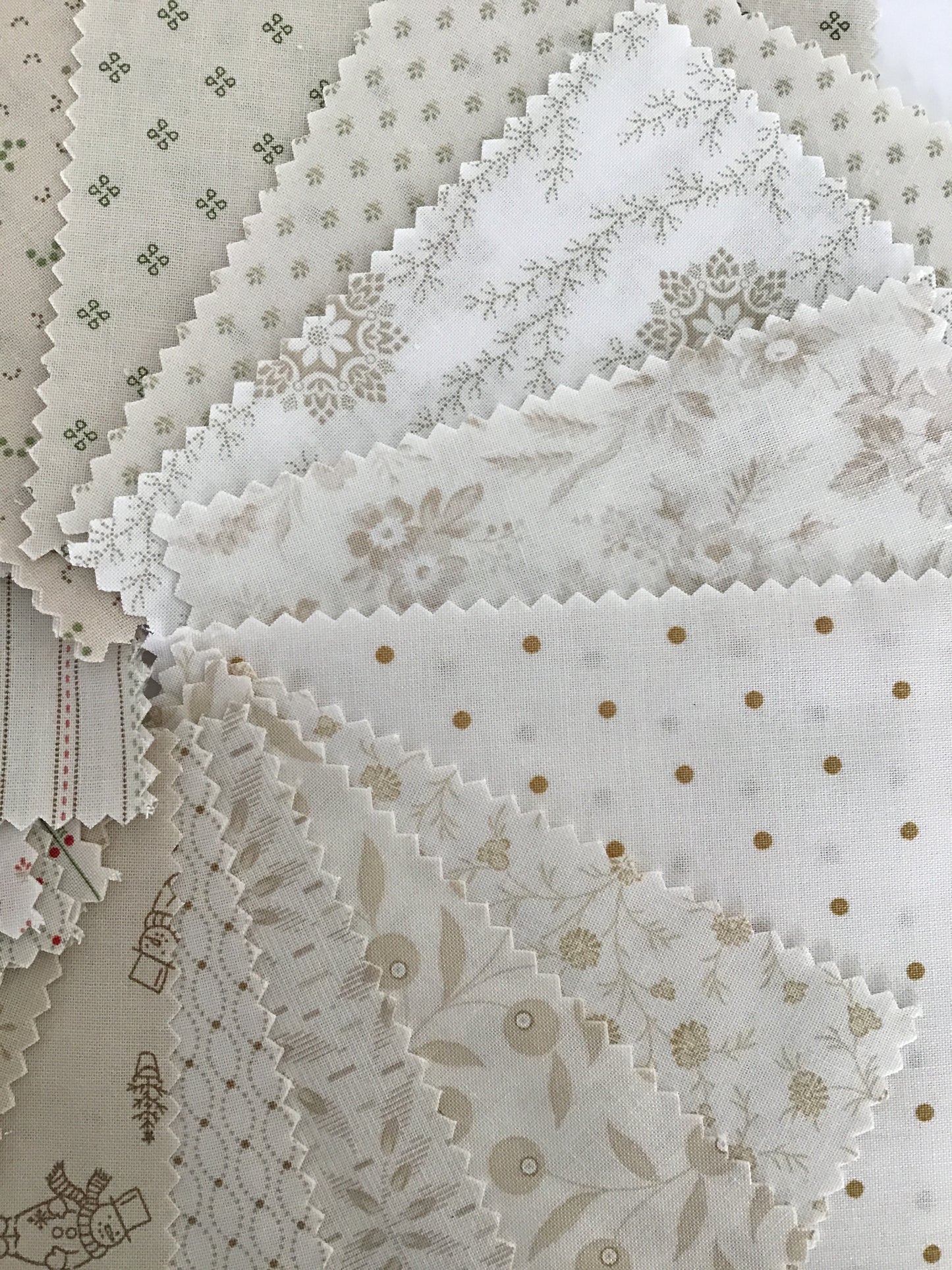Snow Flurry Charm Pack by Laundry Basket Quilts for Andover Fabrics