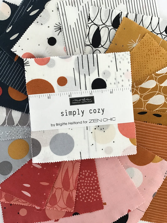 Simply Cozy Charm Pack by Zen Chic for Moda Fabrics