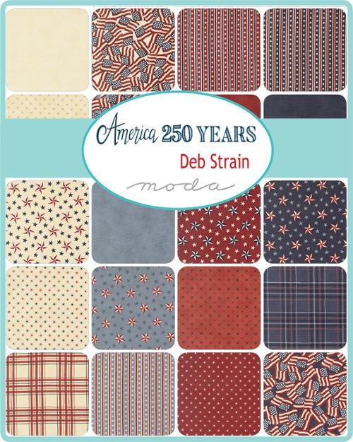 America 250 Years Jelly Roll by Deb Strain for Moda Fabrics