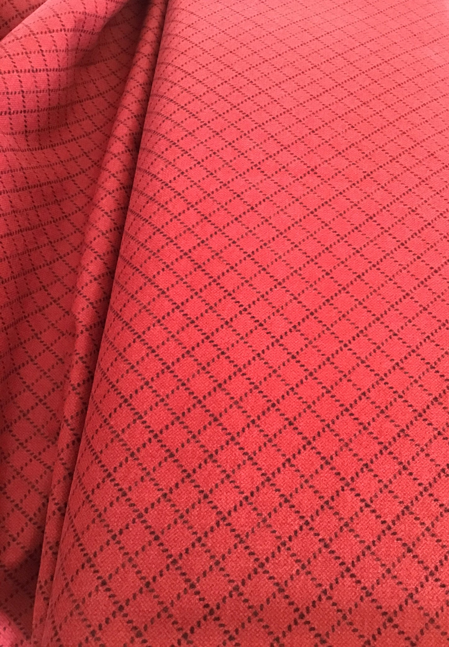 Prairie Gatherings Flannel by Primitive Gatherings for Moda Fabrics, Brick Red, Yardage Sold by the Yard