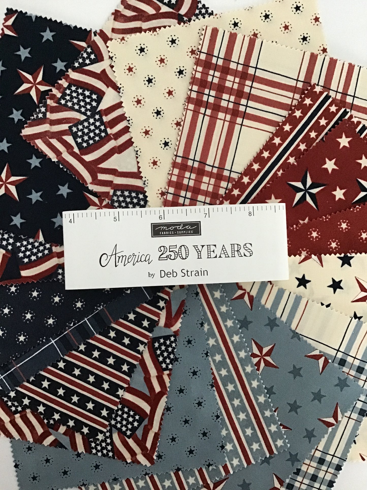 America 250 Years Jelly Roll by Deb Strain for Moda Fabrics