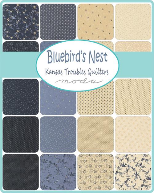 Bluebird's Nest Jelly Roll by Kansas Troubles Quilters for Moda Fabrics