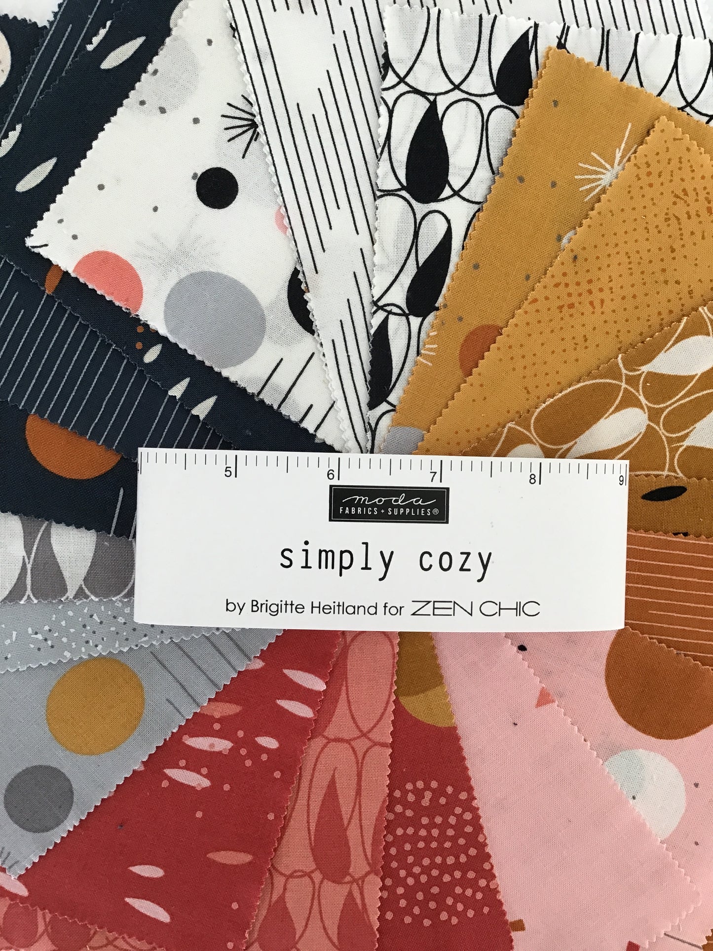 Simply Cozy Charm Pack by Zen Chic for Moda Fabrics
