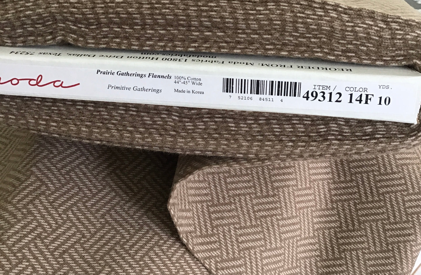 Prairie Gatherings Flannel by Primitive Gatherings for Moda Fabrics, Dark Navy Blue Basket Weave, Yardage Sold by the Yard, 49312 18F (Copy)