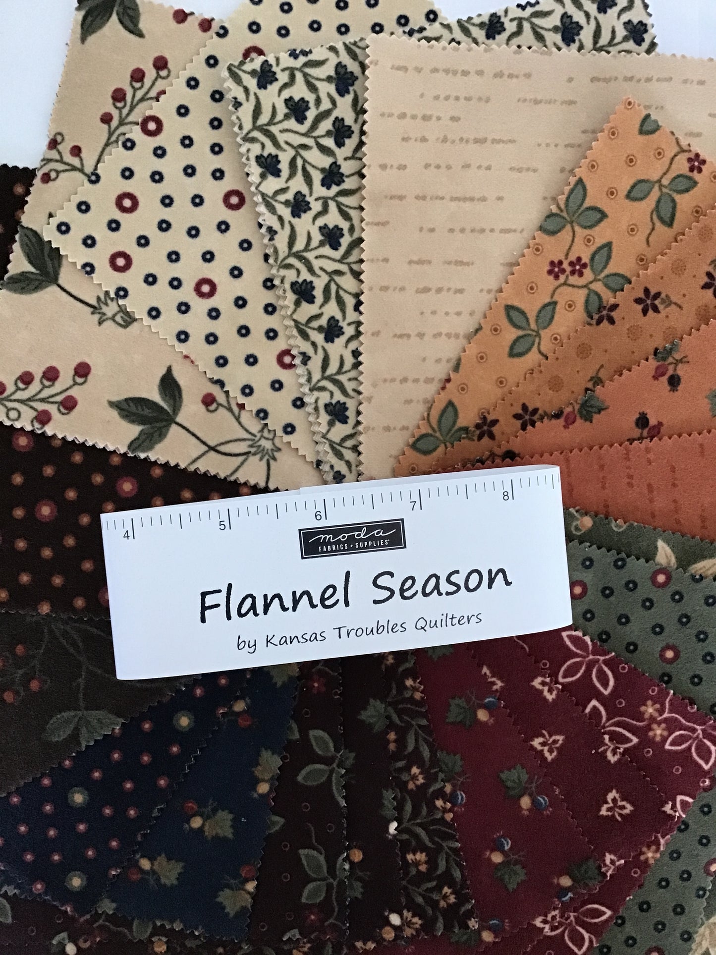 Flannel Season Fat Quarter Bundle by Kansas Troubles Quilters (40) Fat Quarters