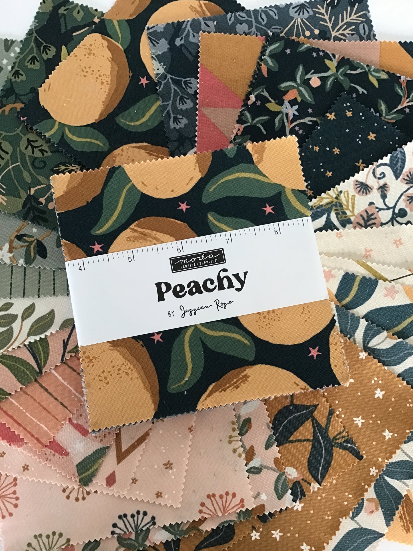 Peachy Charm Pack by Jessica Rose for Moda Fabrics