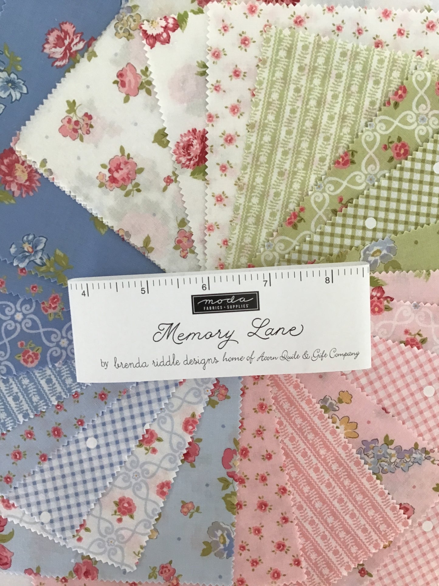 Memory Lane Charm Pack by Brenda Riddle for Moda Fabrics