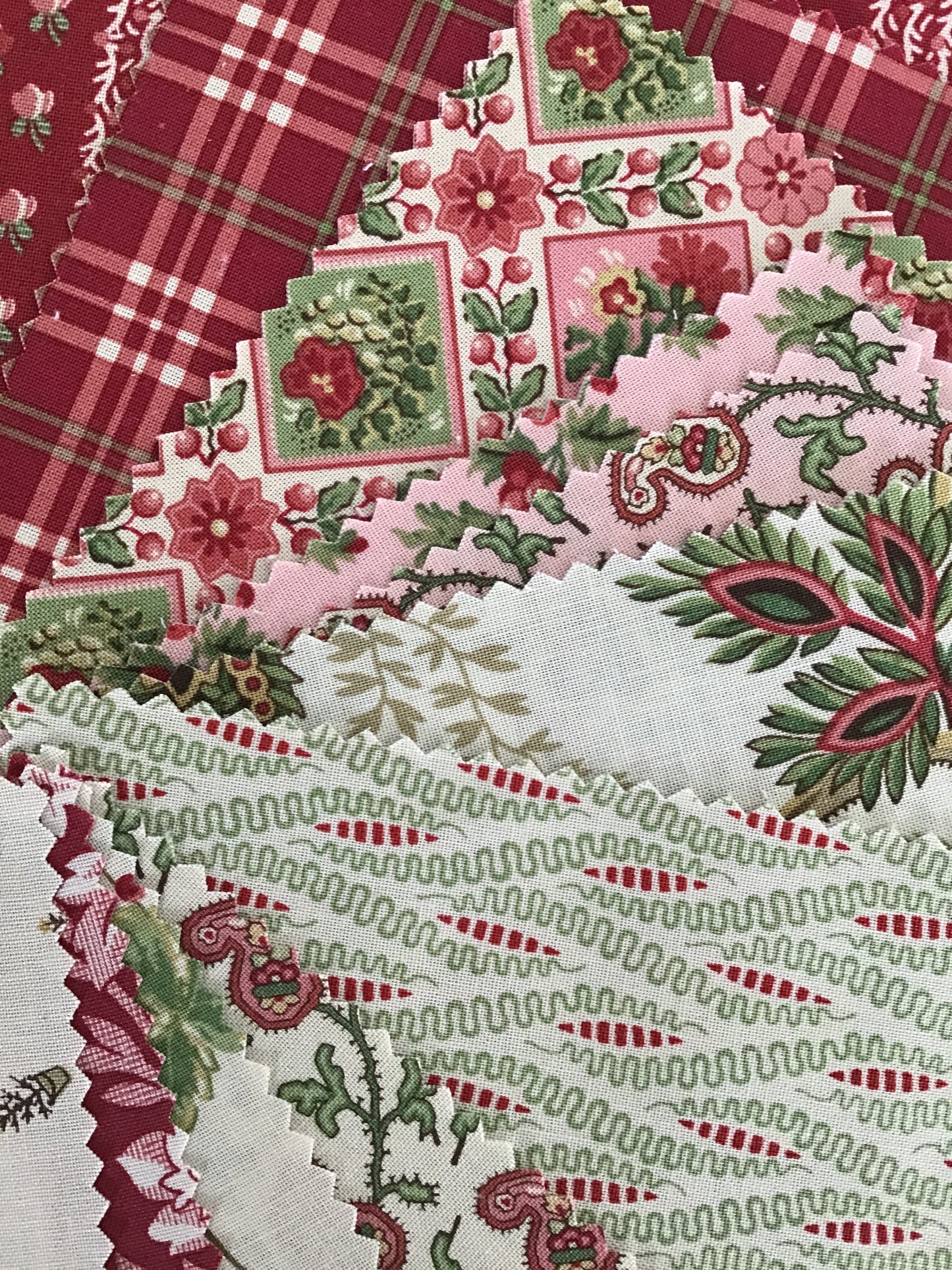 Jingle Bell Charm Pack by Laundry Basket Quilts for Andover Fabrics