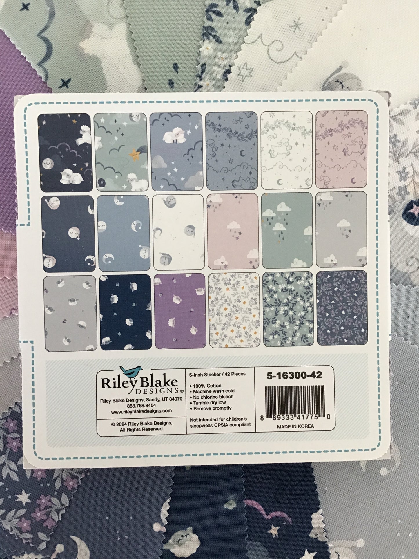 Twinkle Little Star 5" Stacker, Charm Pack, by Riley Blake Designs