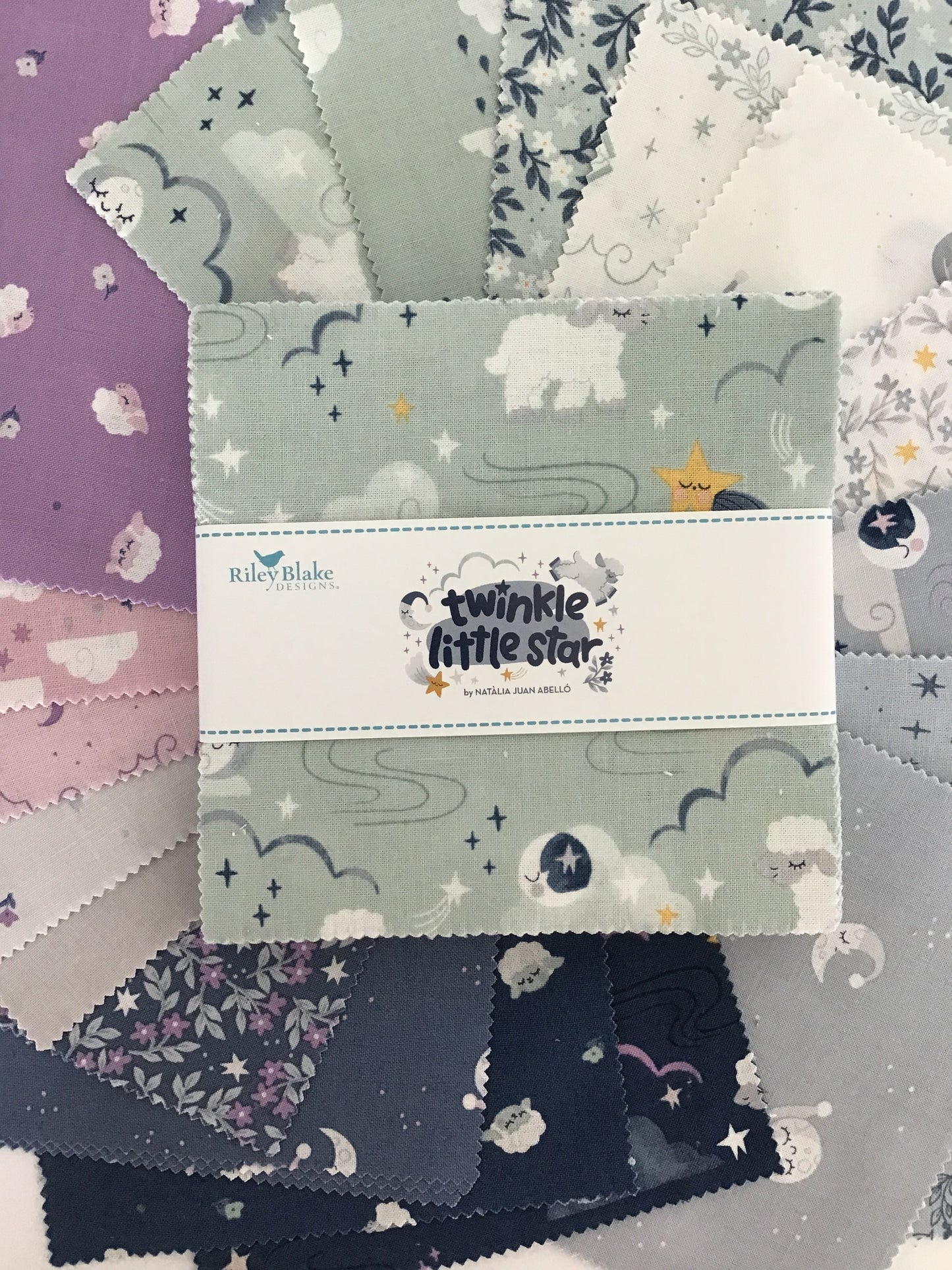 Twinkle Little Star 5" Stacker, Charm Pack, by Riley Blake Designs