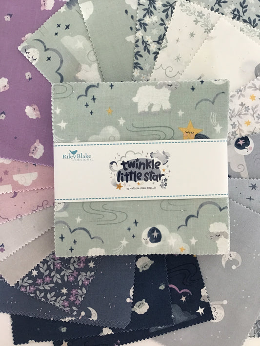 Twinkle Little Star 5" Stacker, Charm Pack, by Riley Blake Designs