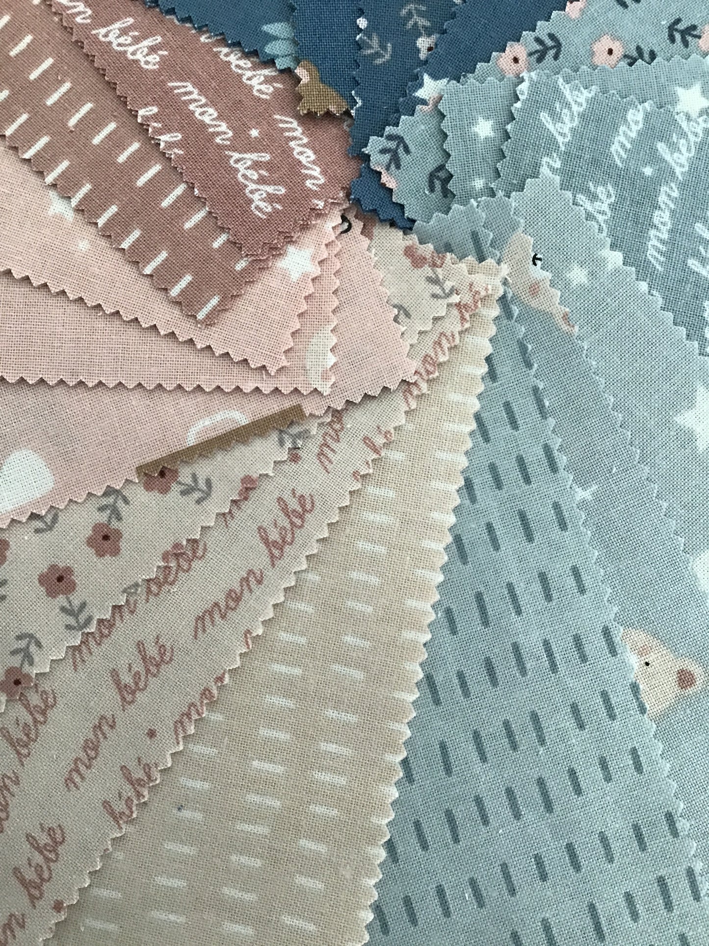 Cozy Bebe 5" Stacker by Simple Simon & Co for Riley Blake Designs, Charm Pack