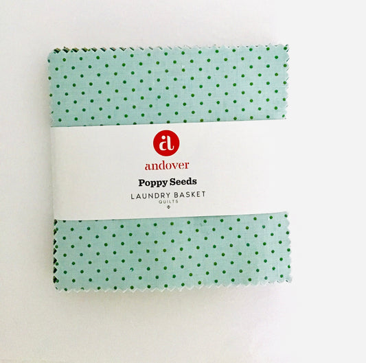 Poppy Seeds Charm Pack by Laundry Basket Quilts