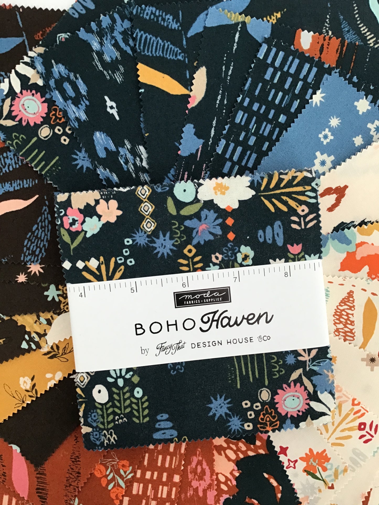 Boho Haven Charm Pack by Fancy That Design House for Moda Fabrics