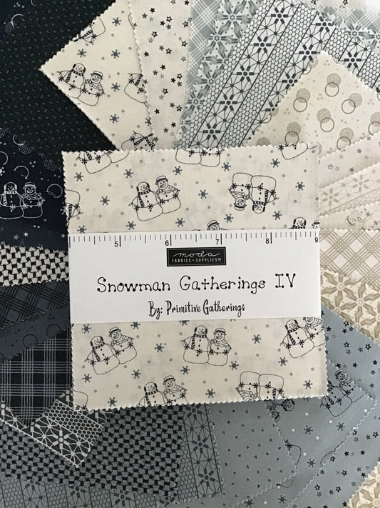 Snowman Gatherings IV Charm Pack by Primitive Gatherings for Moda Fabrics