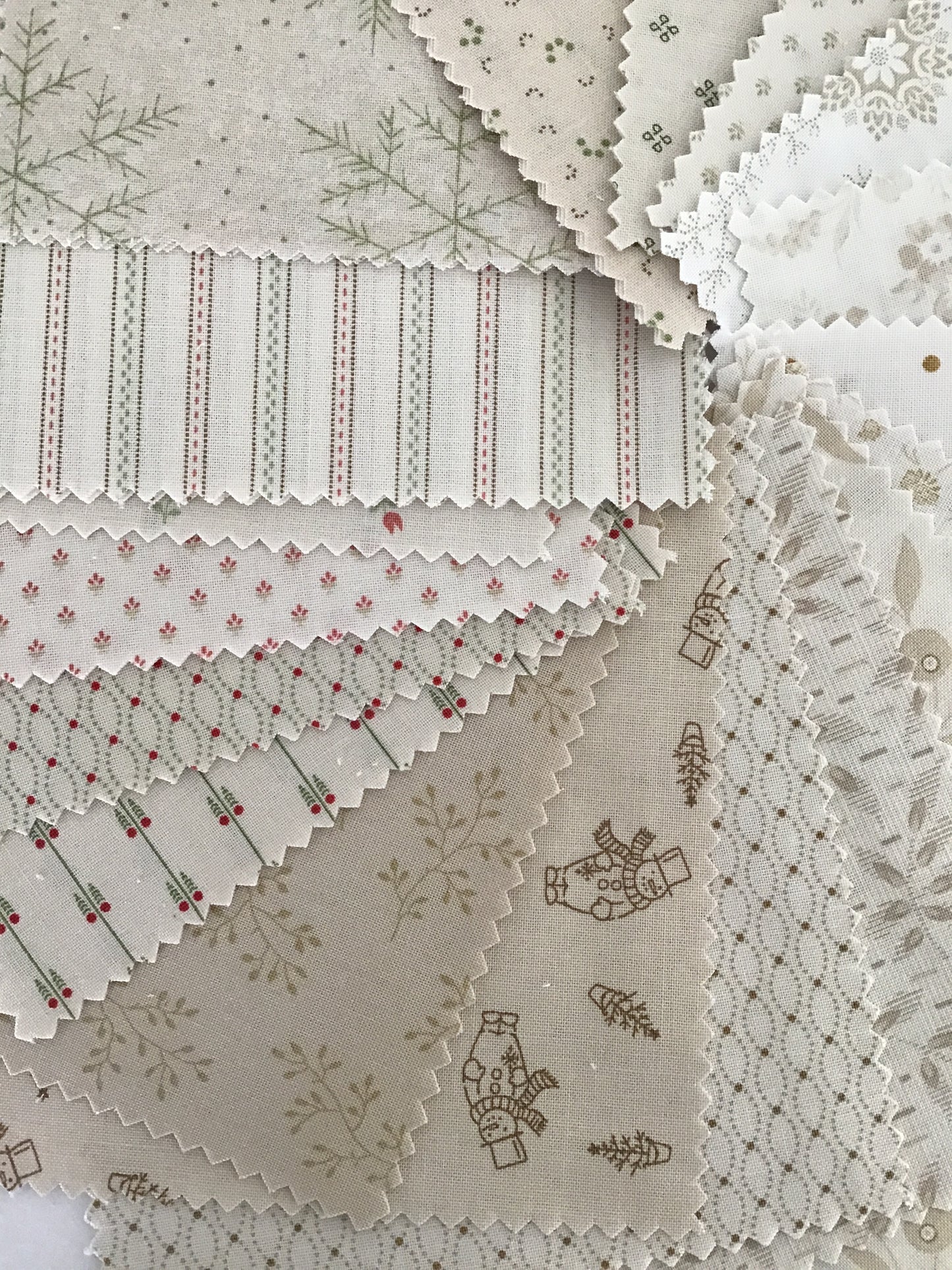 Snow Flurry Charm Pack by Laundry Basket Quilts for Andover Fabrics