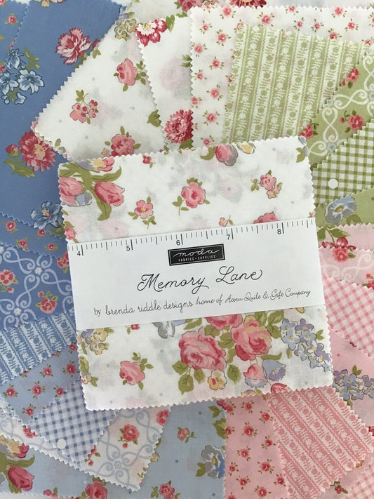Memory Lane Charm Pack by Brenda Riddle for Moda Fabrics