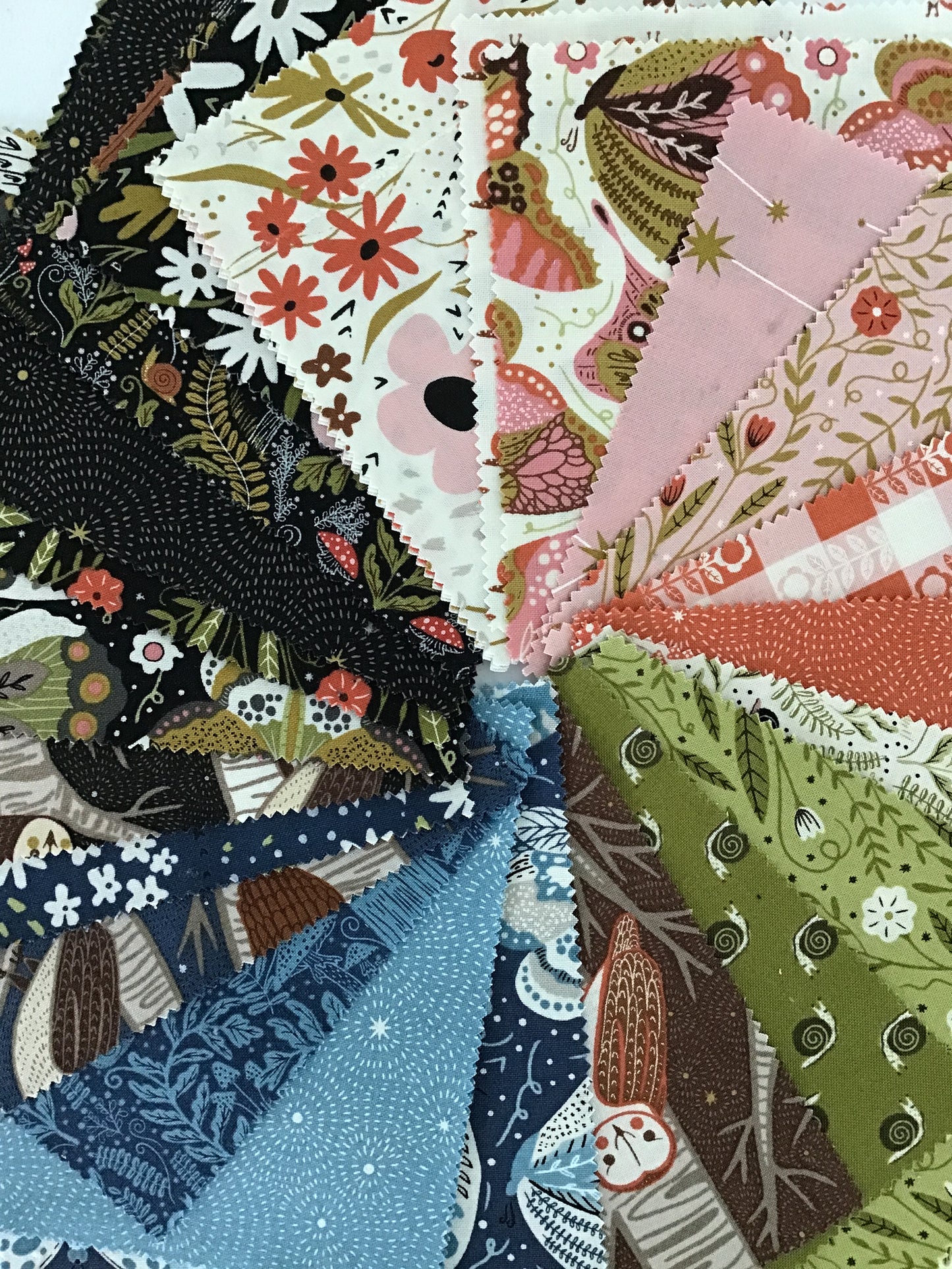 Night Owl Charm Pack by Gingiber for Moda Fabrics