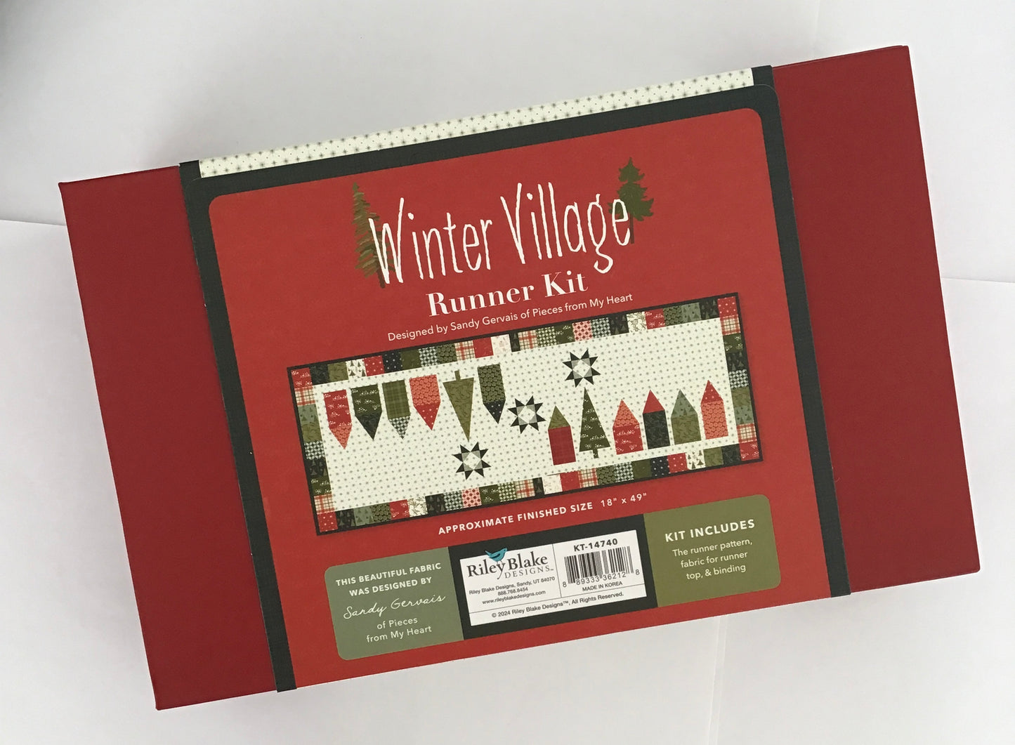 Winter Village Table Runner Quilt Kit by Sandy Gervais from Pieces from My Heart