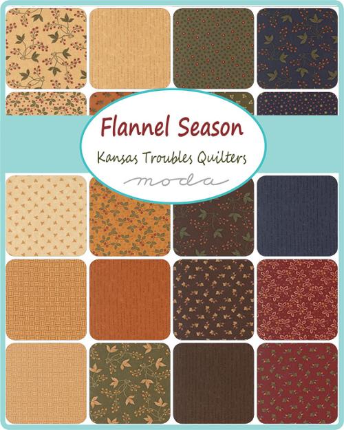 Flannel Season Fat Quarter Bundle by Kansas Troubles Quilters (40) Fat Quarters