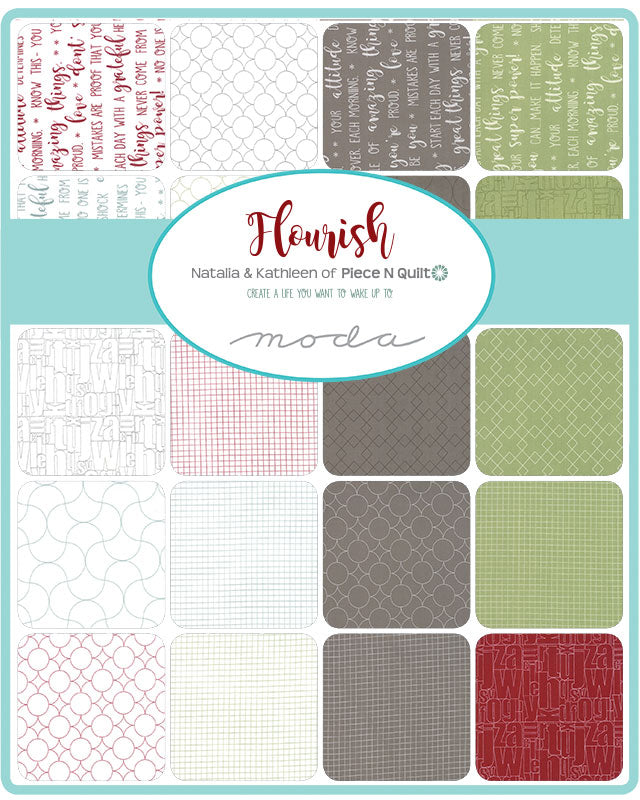 Flourish Jelly Roll by Natalia & Kathleen from Piece N Quilt for Moda Fabricds