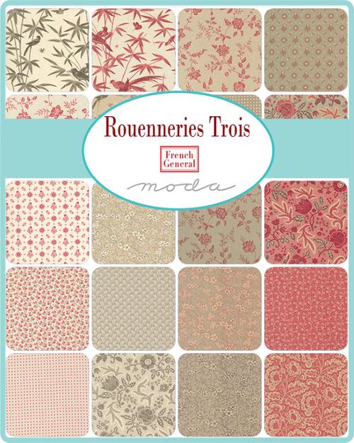 Rouenneries Trois Charm Pack by French General for Moda Fabrics