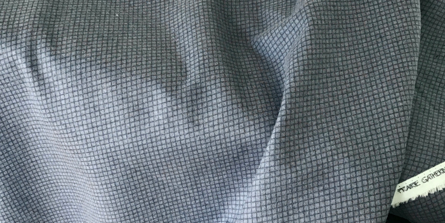 Prairie Gatherings Flannel by Primitive Gatherings for Moda Fabrics, Indigo Wire Mesh, Yardage Sold by the Yard, 49316 16F