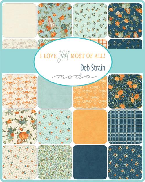 I Love Fall Most of All Charm Pack by Deb Strain for Moda Fabrics