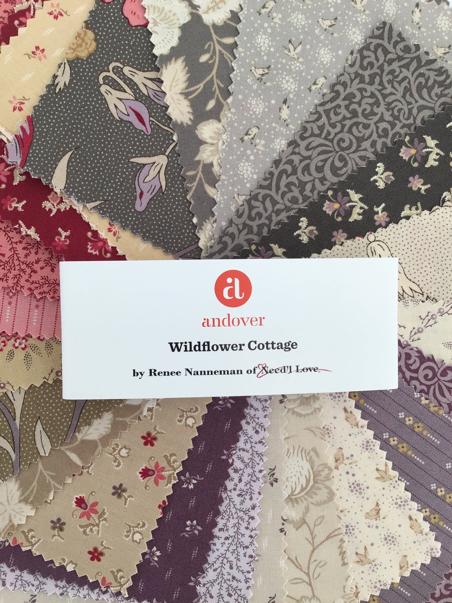 Wildflower Cottage Charm Pack by Renee Nanneman for Andover Fabrics