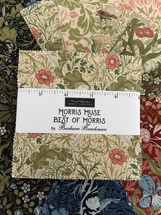 Morris Muse Best of Morris Charm Pack by Barbara Brackman for Moda Fabrics