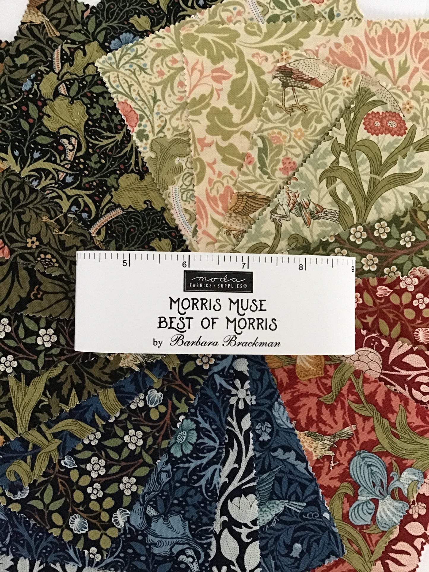 Morris Muse Best of Morris Jelly Roll by Barbara Brackman for Moda Fabrics
