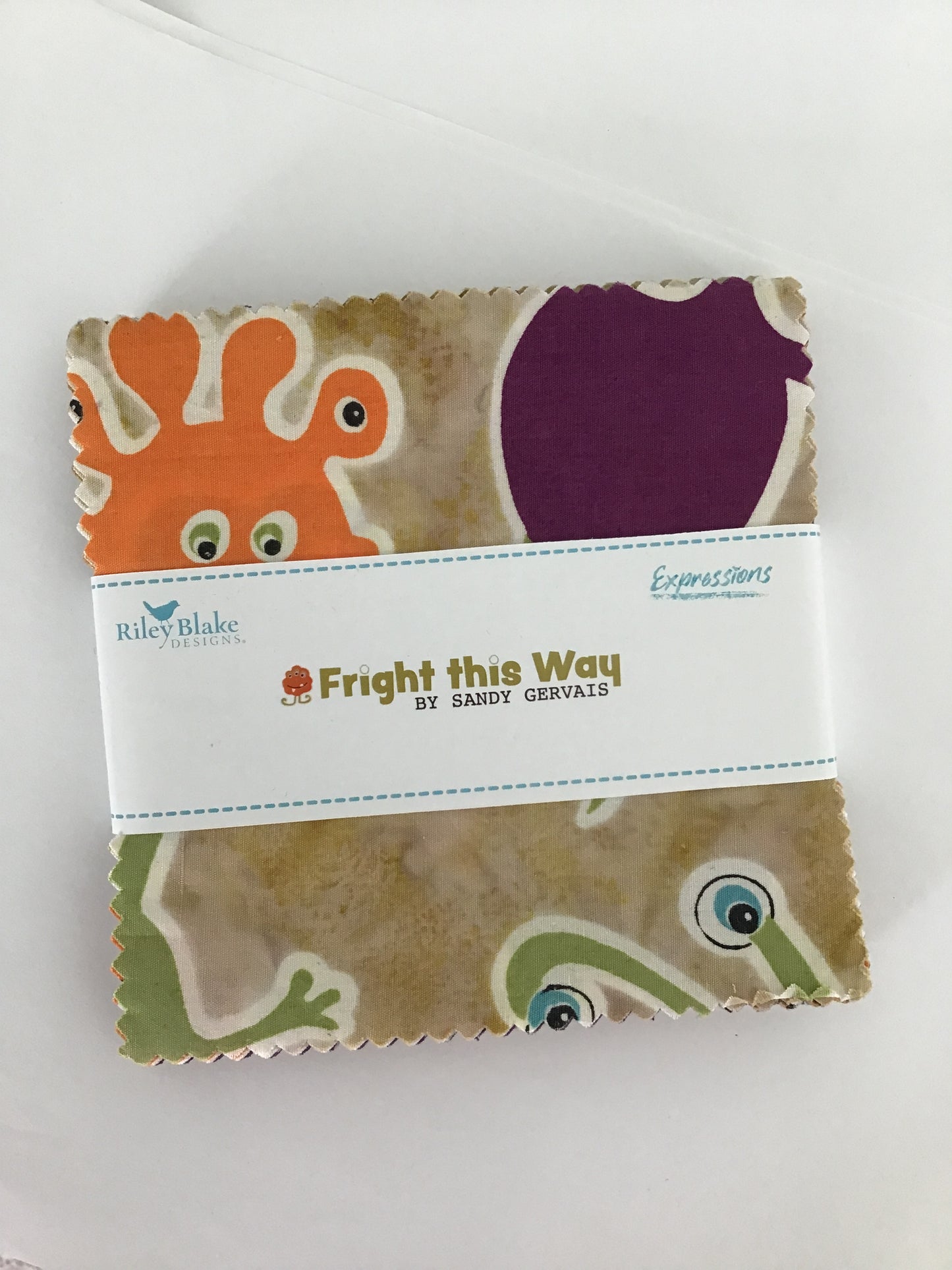 Fright This Way 5" Batik Stacker (Charm Pack) by Sandy Gervais for Riley Blake Designs