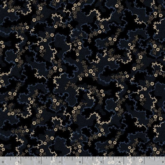 Indigo Schoolhouse Jelly Roll by Paula Barnes for Marcus Fabrics