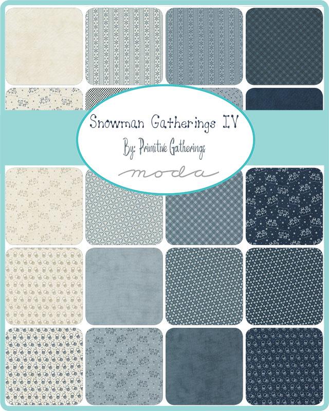 Snowman Gatherings IV Layer Cake by Primitive Gatherings for Moda Fabrics