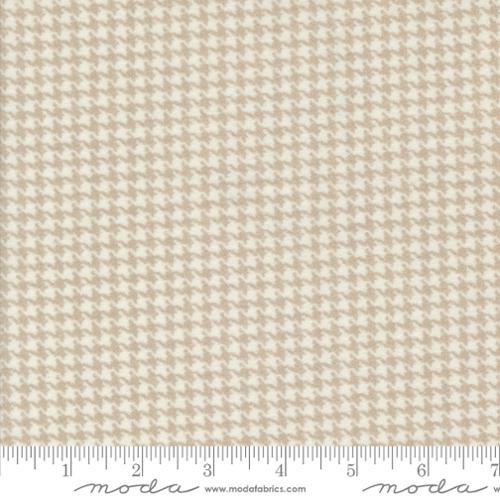 Farmhouse Flannels III Cream Tan Small Check Blender Yardage by Primitive Gatherings for Moda Fabrics