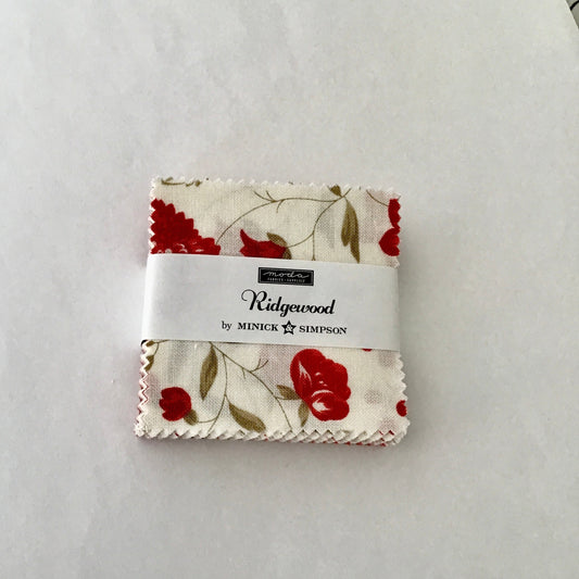 Ridgewood Mini Charm Pack by Minick & Simpson for Moda Fabrics