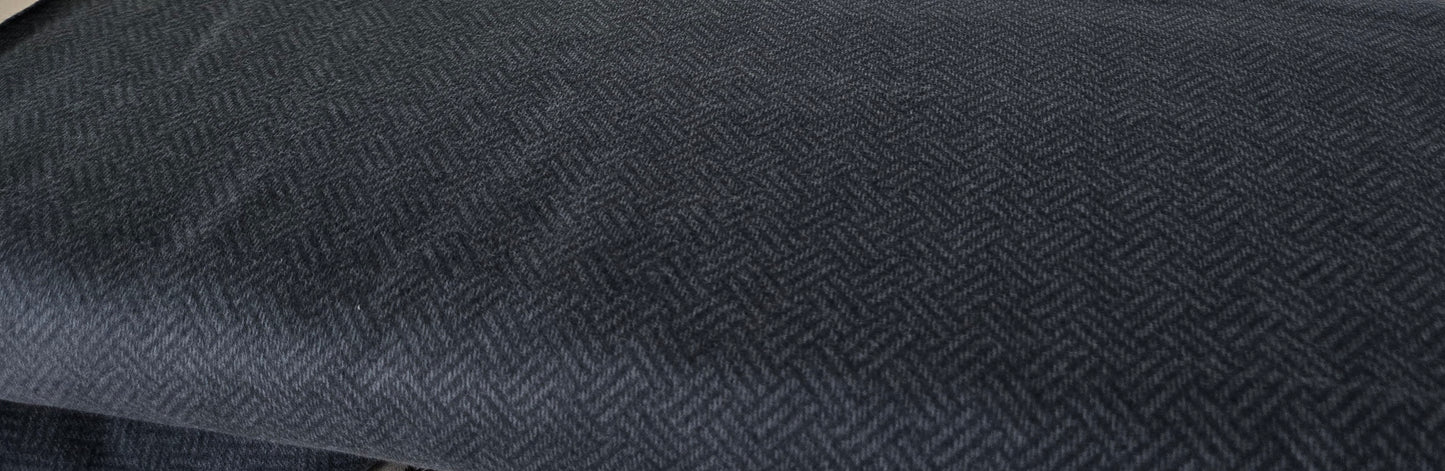 Prairie Gatherings Flannel by Primitive Gatherings for Moda Fabrics, Dark Navy Blue Basket Weave, Yardage Sold by the Yard, 49312 18F